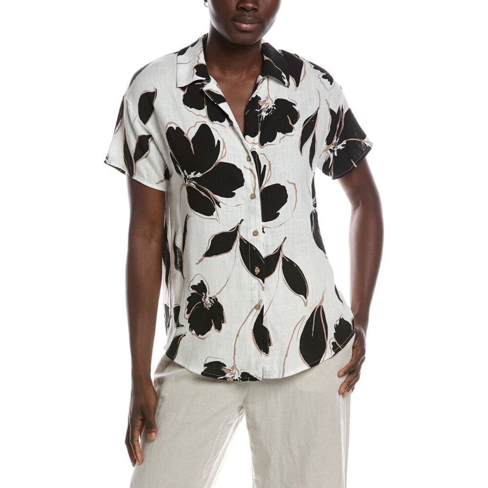 Renee C Womens  Short Sleeve Top, White